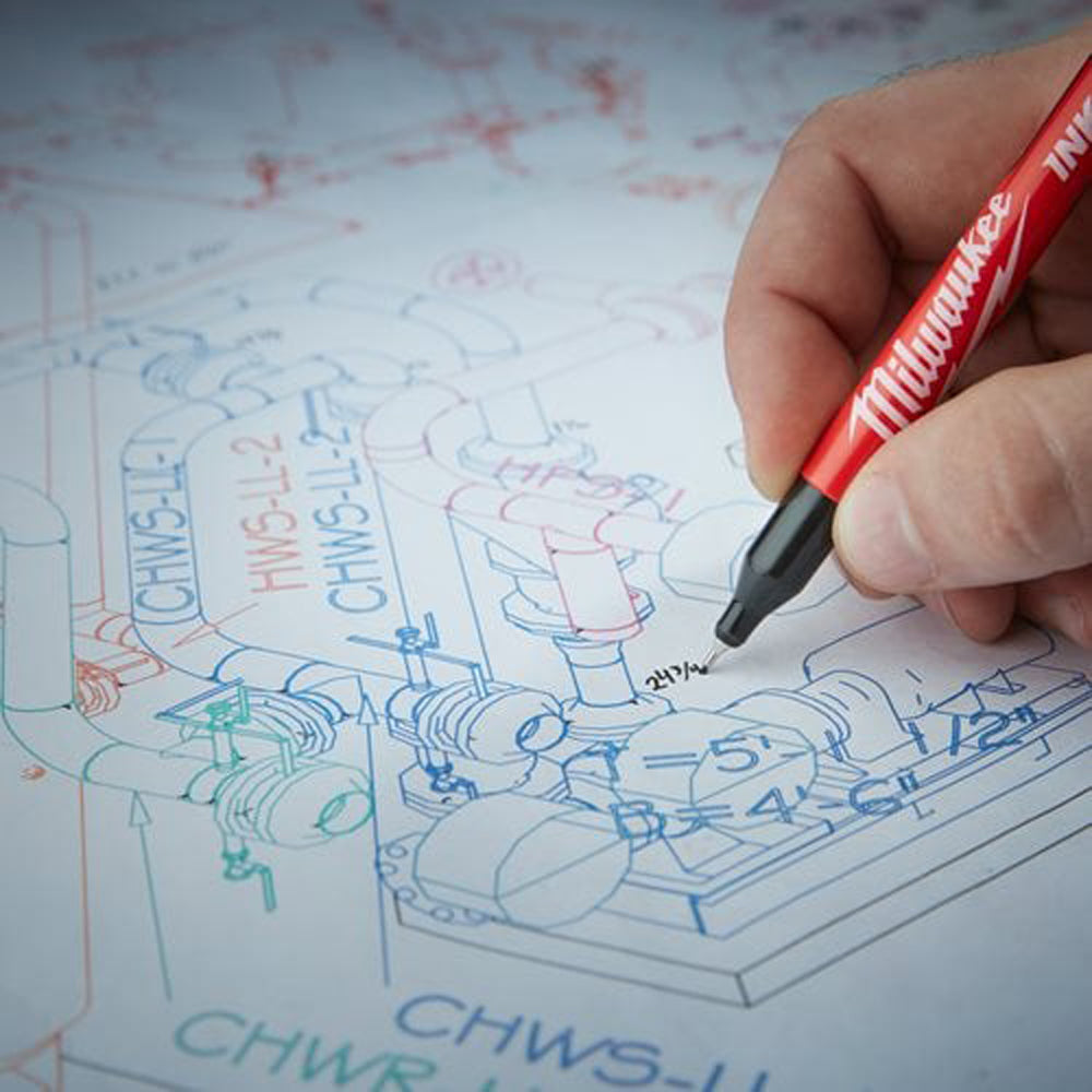 INKZALL™ fine tip pens | Inkzall Fine Tip Black Pens - 4 pcs | 48223164