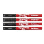 INKZALL™ fine tip pens | Inkzall Fine Tip Black Pens - 4 pcs | 48223164