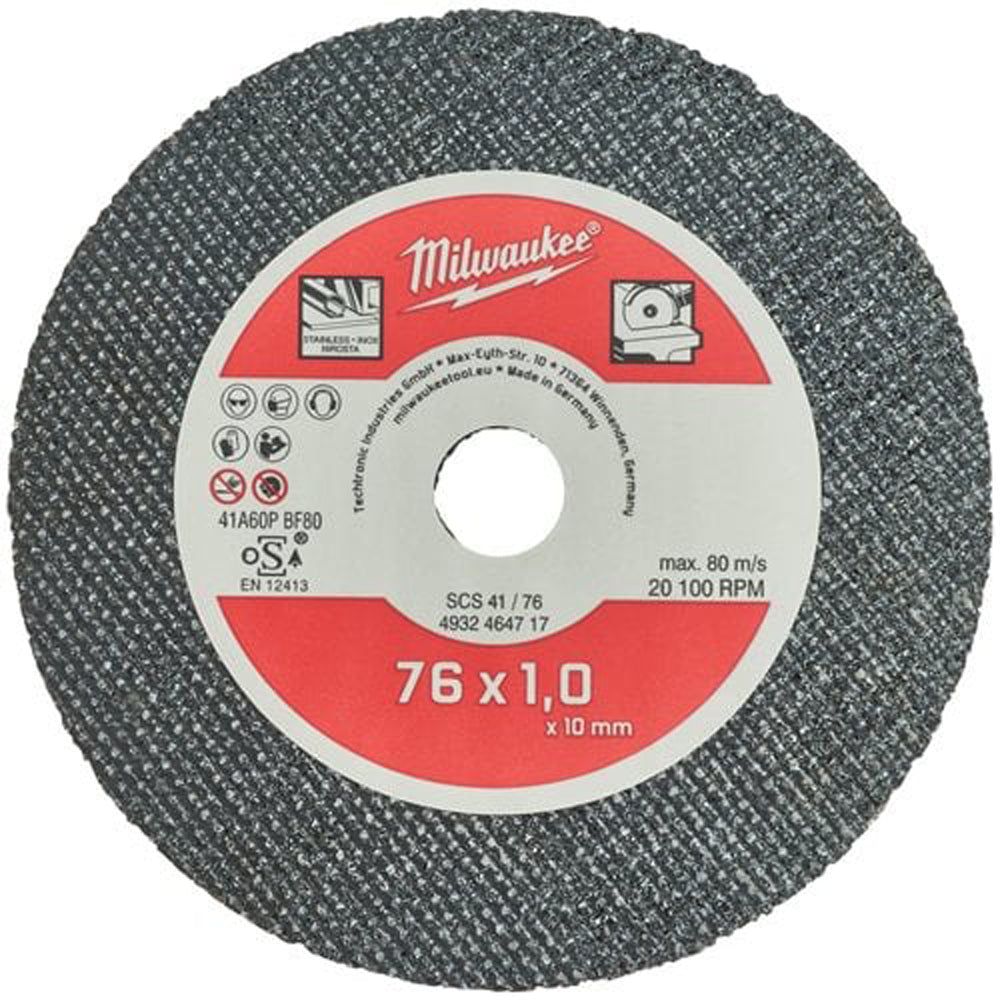 Thin metal cutting discs PRO+ | SCS 41/76 x 1 x 10 mm - 5 pcs | 4932464717
