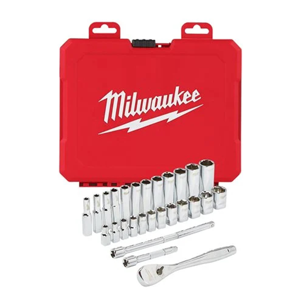 Ratchet and socket sets | 1/2 Metric Ratchet + Socket Set | 4932471864