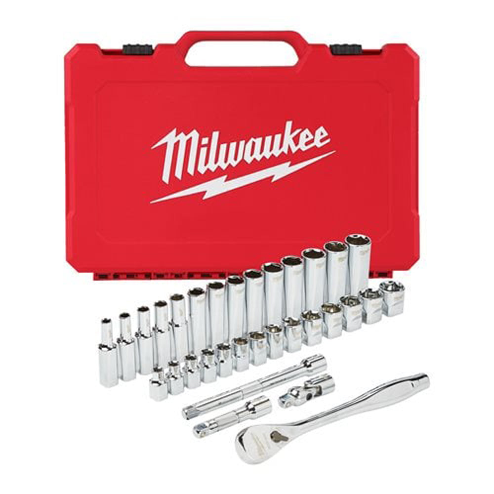 Ratchet and socket sets | 3/8 Drive 32 pc Ratchet + Socket Set Metric | 4932464945
