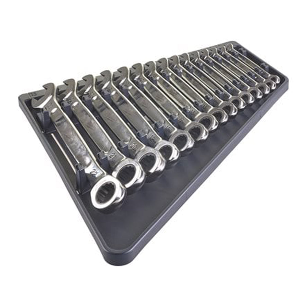 MAX BITE™ ratcheting combination spanner sets | 15 pc Maxbite Ratchet Metric Combination Spanner Set - 1 pc | 4932464994