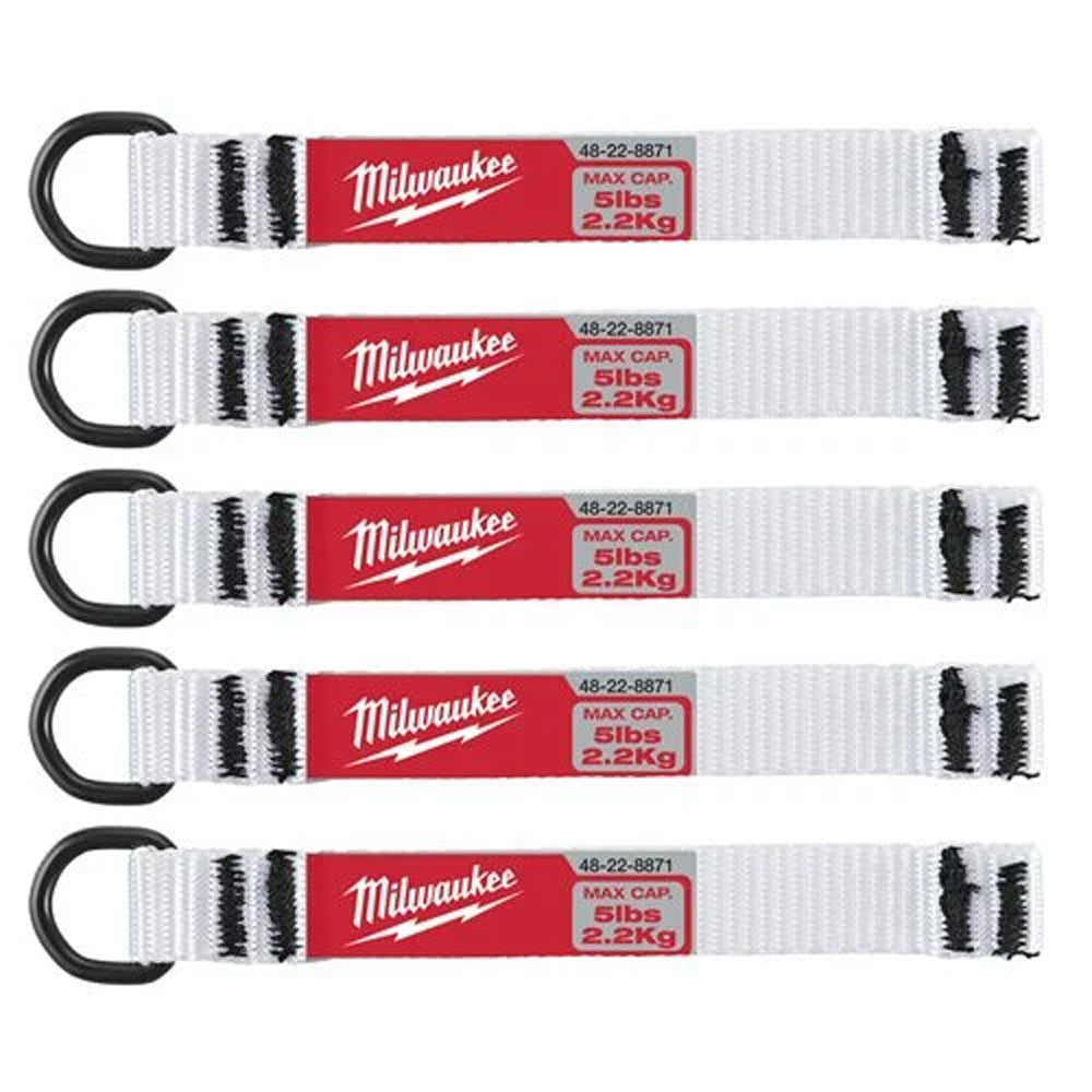 Tool lanyard accessories | 5pc 2.25kg D-Ring Web Attachment | 4932471431