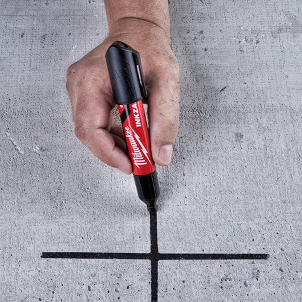 INKZALL™ chisel tip markers | INKZALL Black L Chisel Tip Marker (3PK) | 4932471554