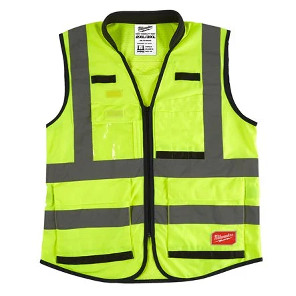 Premium high-visibility vest | Premium High-Visibility Vest Yellow - 2XL/3XL | 4932471897