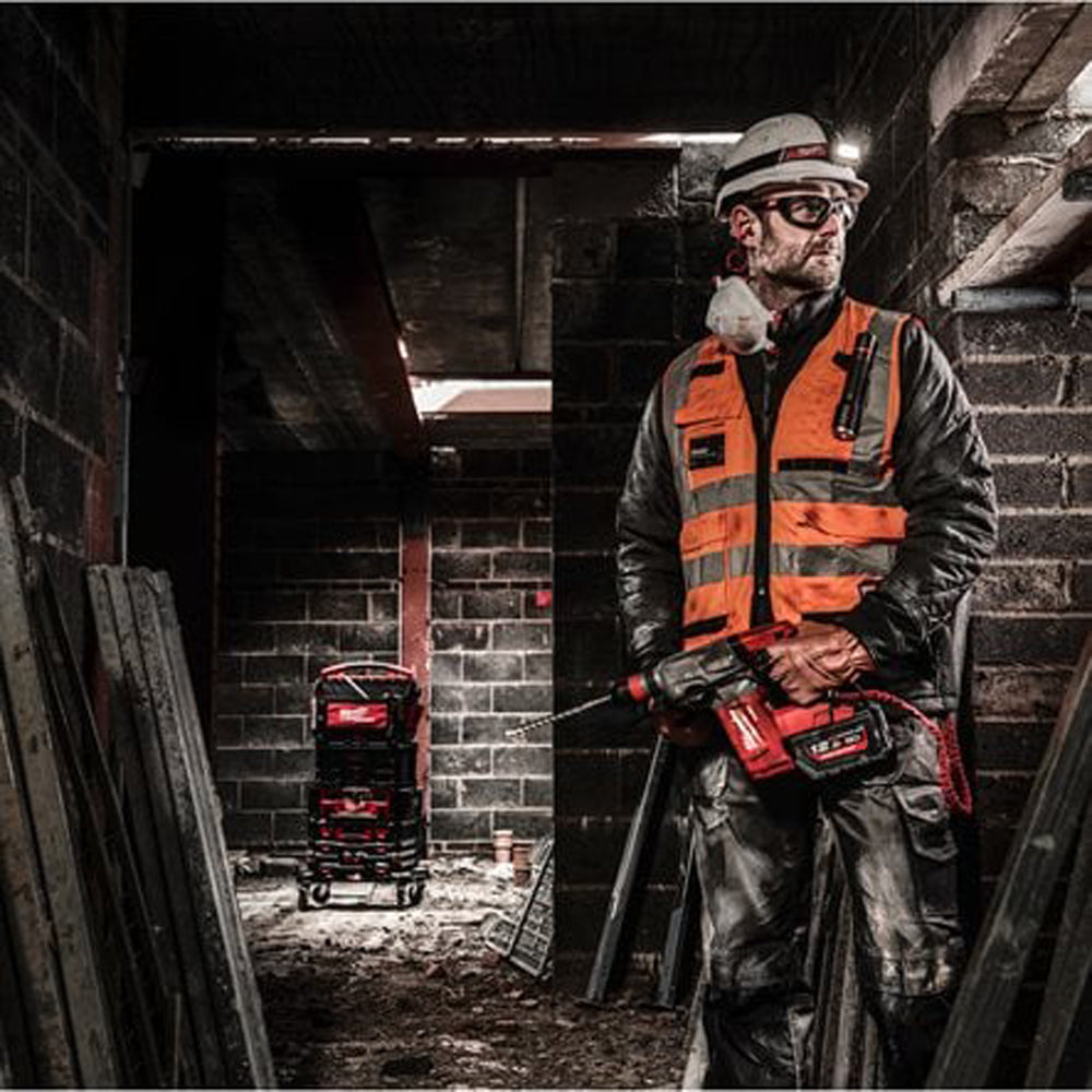 Premium high-visibility vest | Premium High-Visibility Vest Orange - S/M | 4932471898