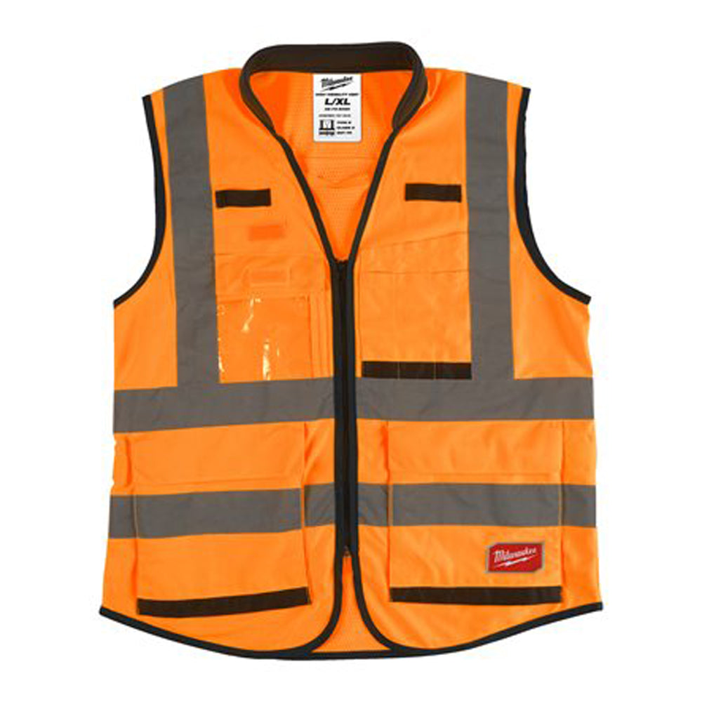 Premium high-visibility vest | Premium High-Visibility Vest Orange - 2XL/3XL | 4932471900