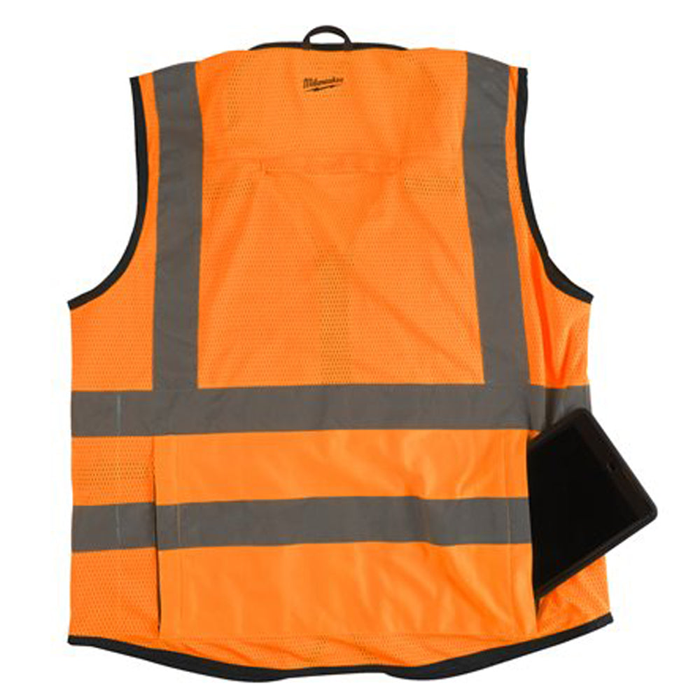 Premium high-visibility vest | Premium High-Visibility Vest Orange - 2XL/3XL | 4932471900