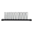 ⅜″ Drive chrome socket set | 3/8" Drive Metric Deep Chrome Sockets - 10 pc | 4932492509