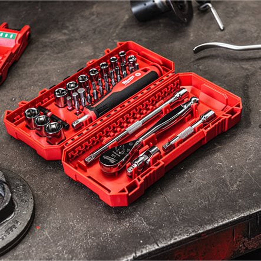 1/4" Ratchet, driver & socket set | 38 pc 1/4" Ratchet & Driver & Socket Set Metric | 4932498381