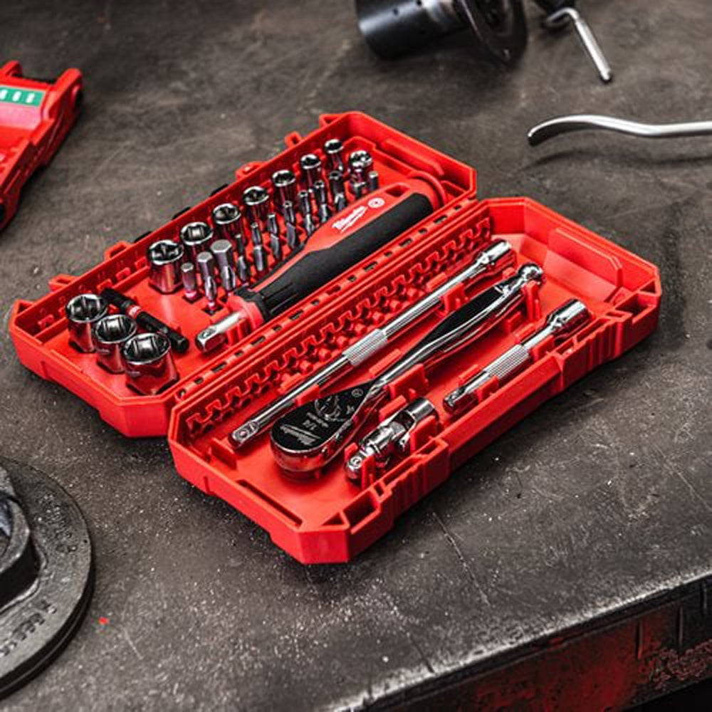 1/4" Ratchet, driver & socket set | 38 pc 1/4" Ratchet & Driver & Socket Set Metric | 4932479096