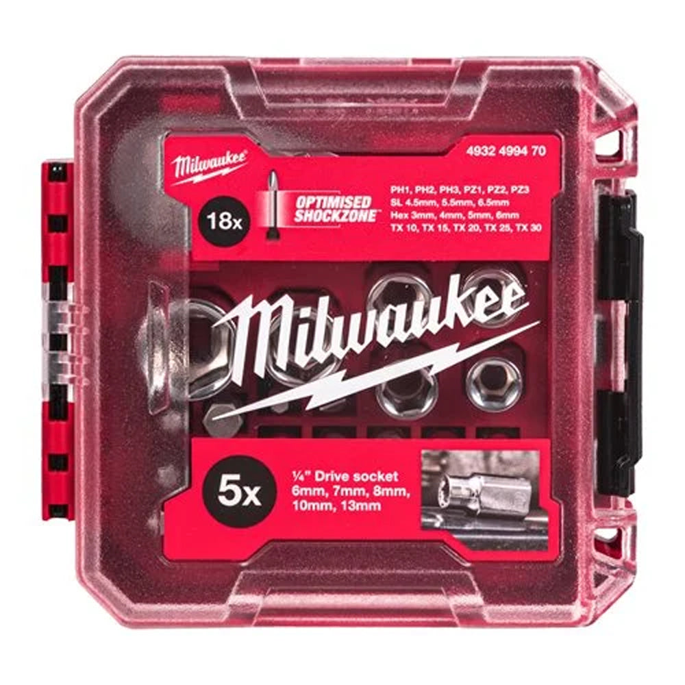 Mini Rached Box Set ¼″ Drive compact ratchet set in PACKOUT™compatible box | 25 pc 1/4