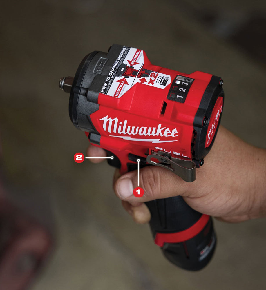M12 FUEL™ ½″ compact impact wrench with friction ring | M12 FCIWF12G3-502X