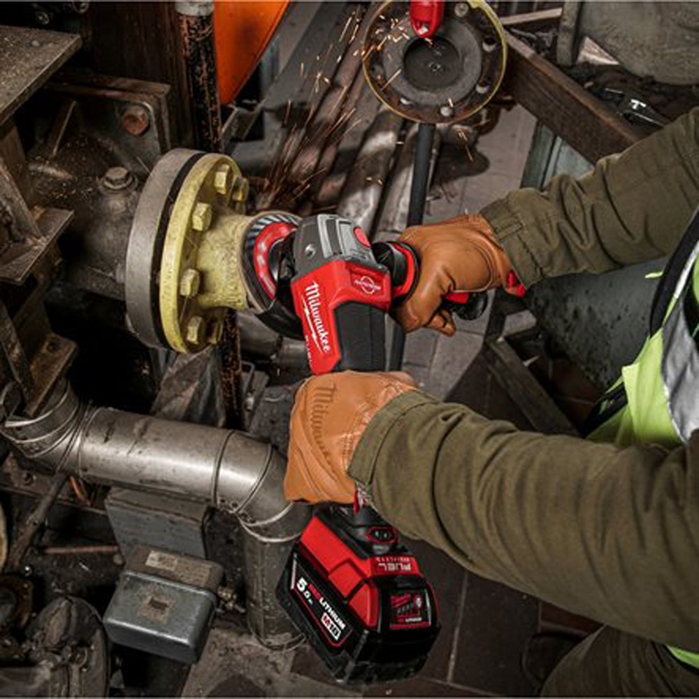 M18 FUEL™ 125 mm variable speed & braking angle grinder with paddle switch | M18 FSAGV125XPDB-0X | 4933478437