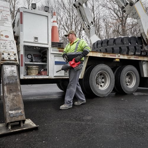 M18 FUEL™ ONE-KEY™ 1″ high torque D-handle impact wrench with friction ring and extended anvil | M18 ONEFHIWF1D-0C