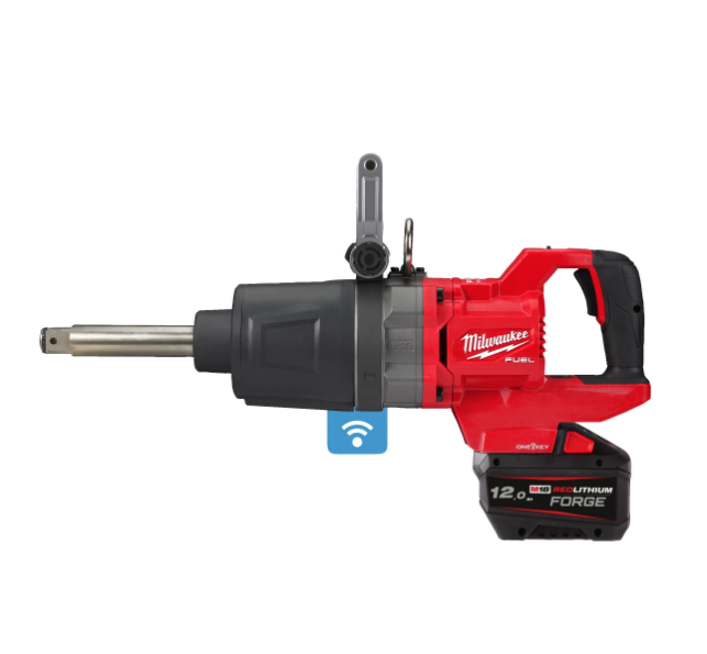 M18 FUEL™ ONE-KEY™ 1″ high torque D-handle impact wrench with friction ring and extended anvil | BCZA